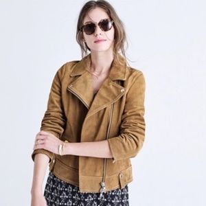 Madewell XXS suede moto jacket
